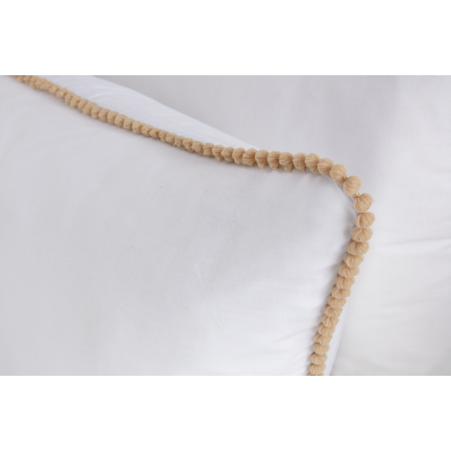 Eli Pom Pom Duvet Cover and Pillowcase Set - Natural / Double Image 4