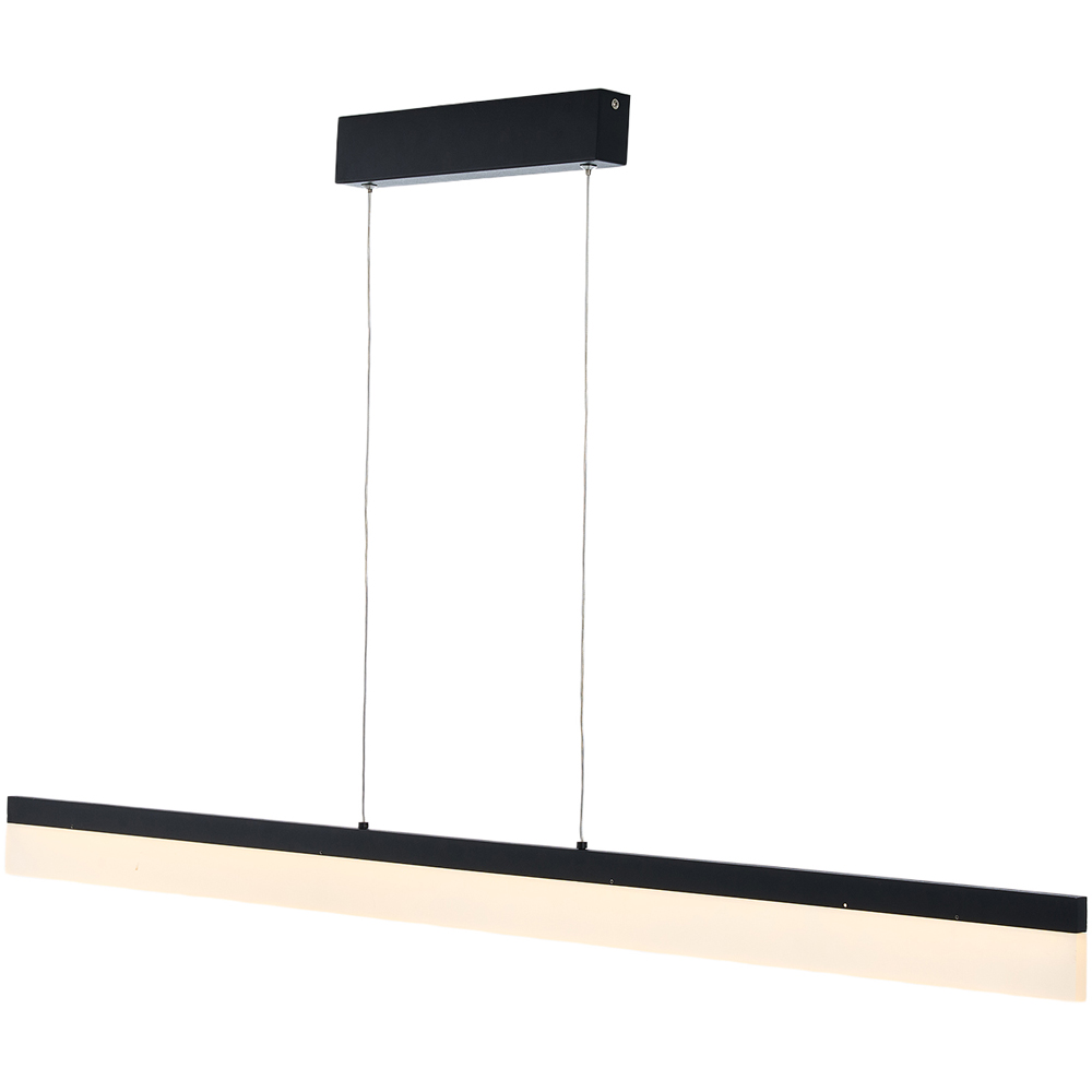 Living and Home 80cm Black LED Adjustable Chandelier with Remote Control Image 4
