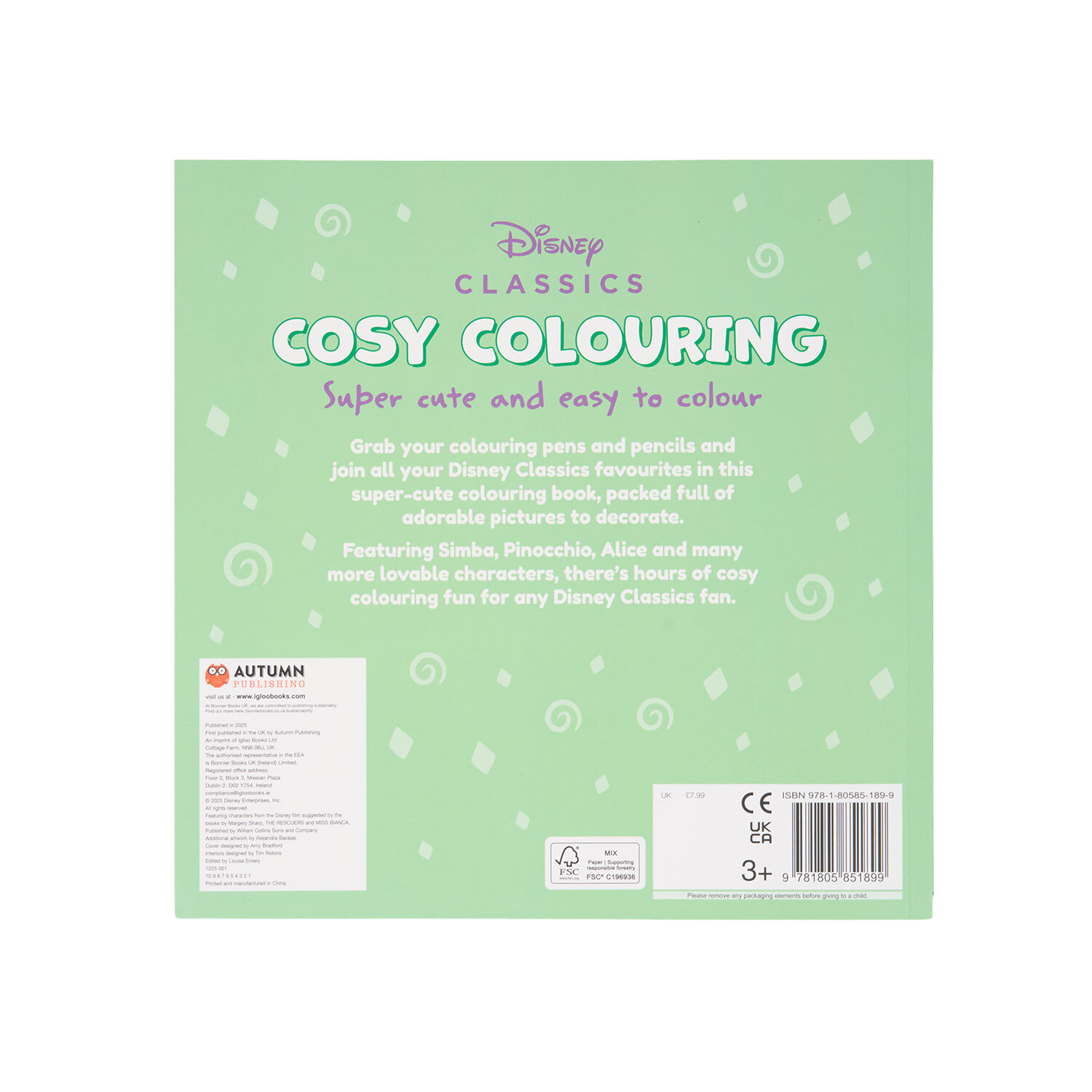 Disney Cosy Colouring Book Image 6