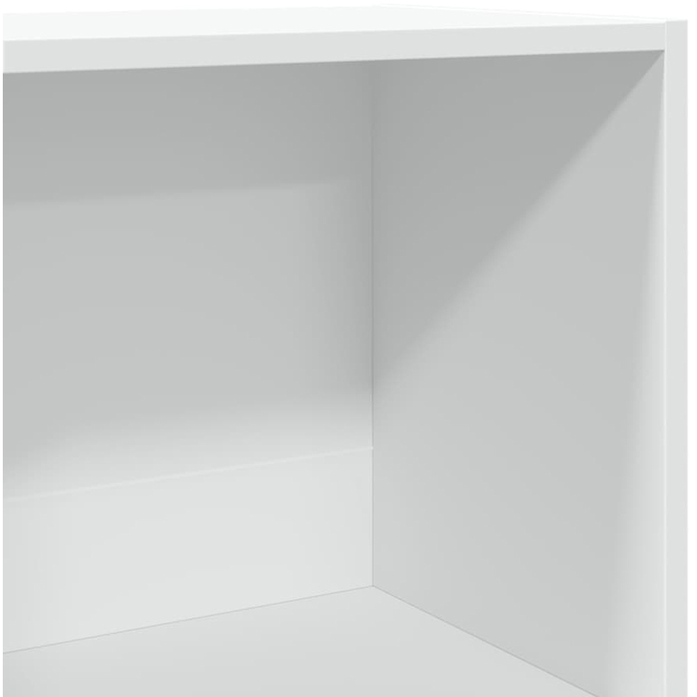 vidaXL 5 Shelf White Bookcase Image 6