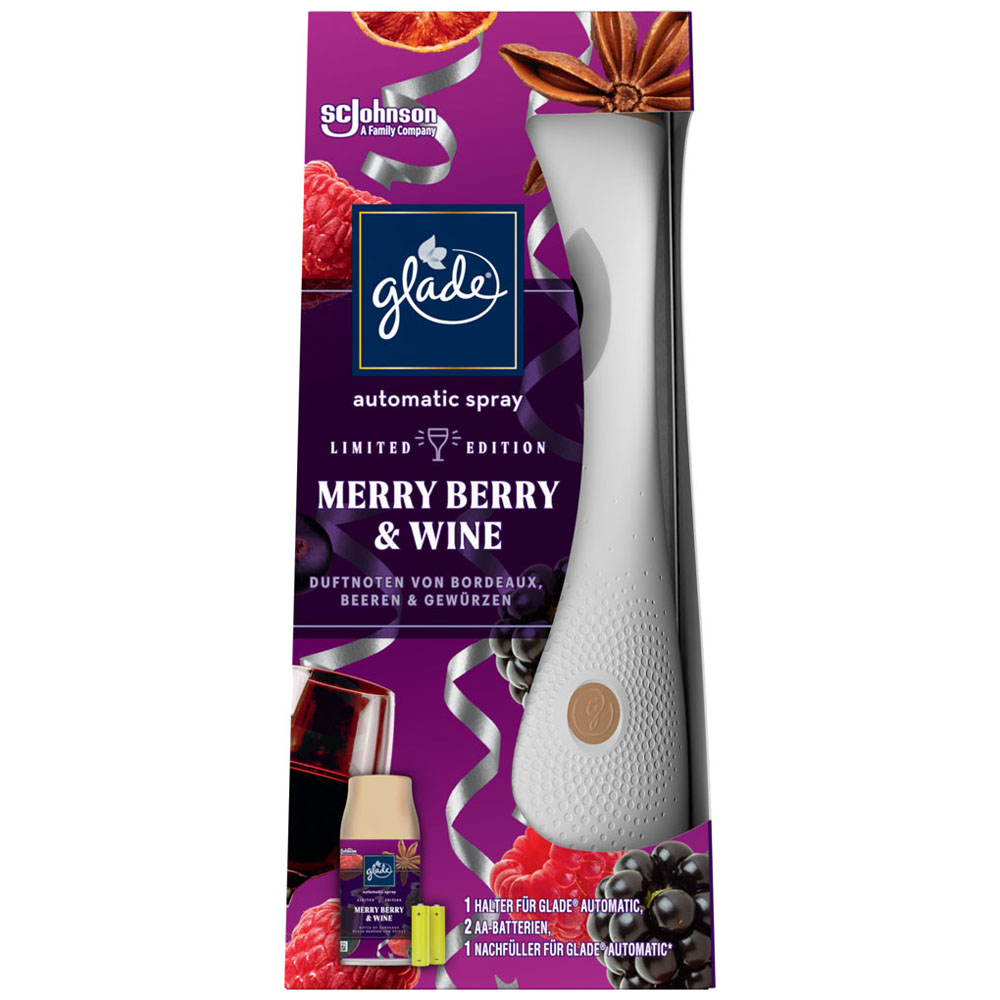 Glade Large Merry Berry and Wine Automatic Air Freshener 269ml Image 1