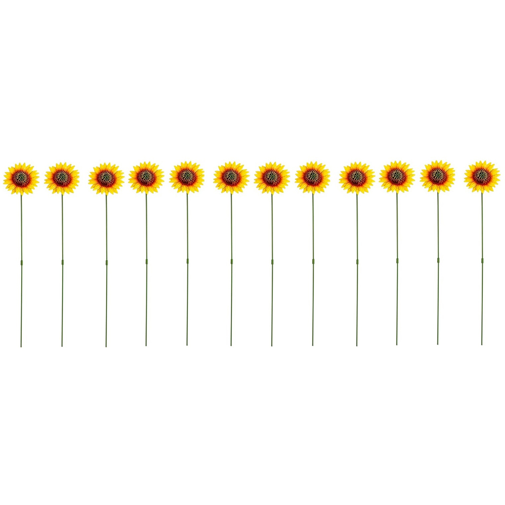 Garden Gear Metal Sunflower Stake 57cm 12 Pack Image 1
