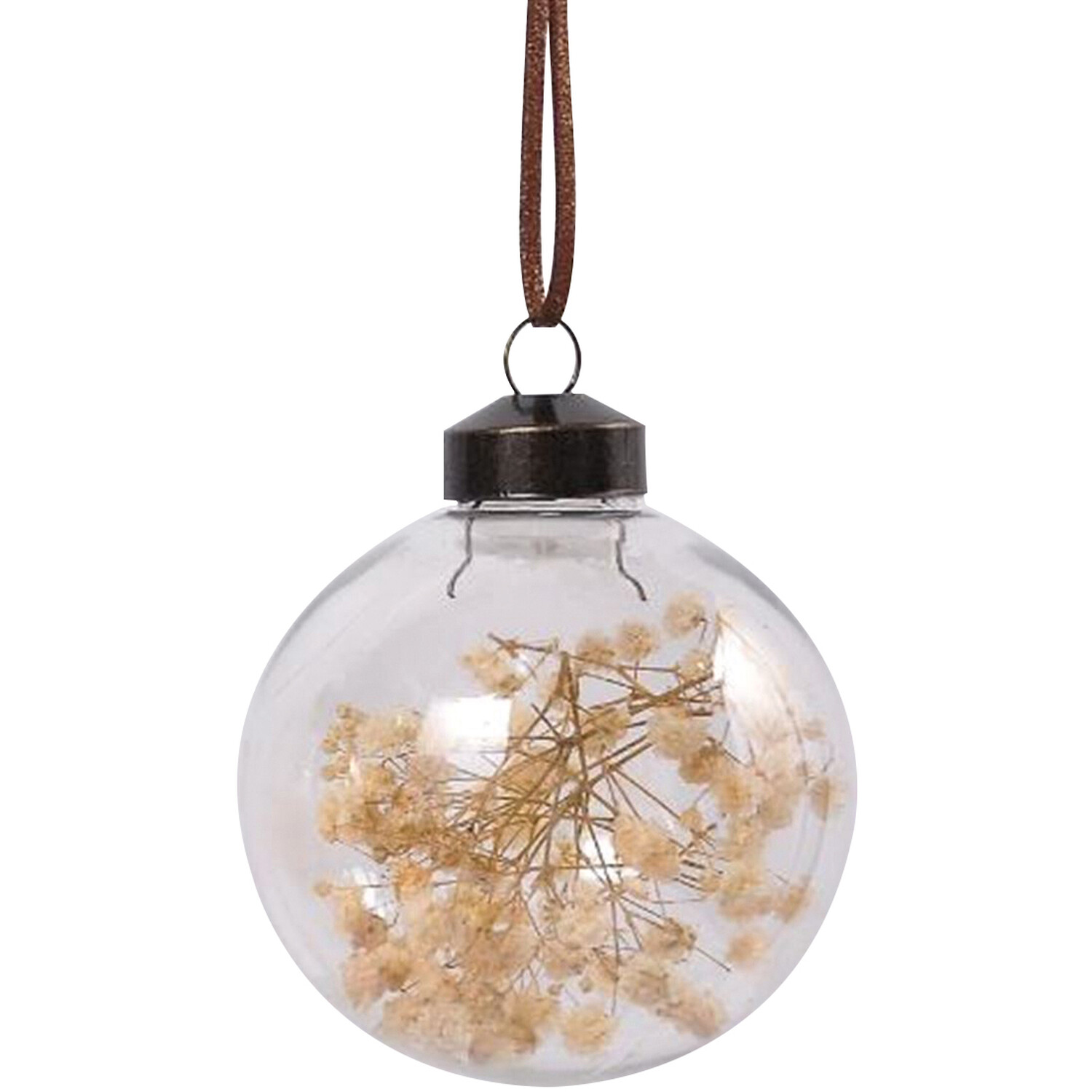 Dried Floristry Bauble - Clear Image 2