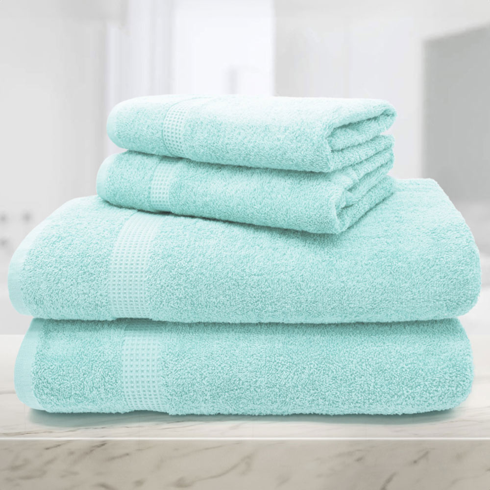 Mayfair Egyptian Cotton Seafoam Bath Sheet Set of 2 Image 3