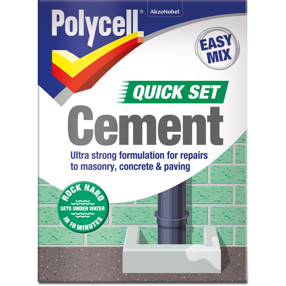 Polycell 2kg Quick Set Cement Image 1
