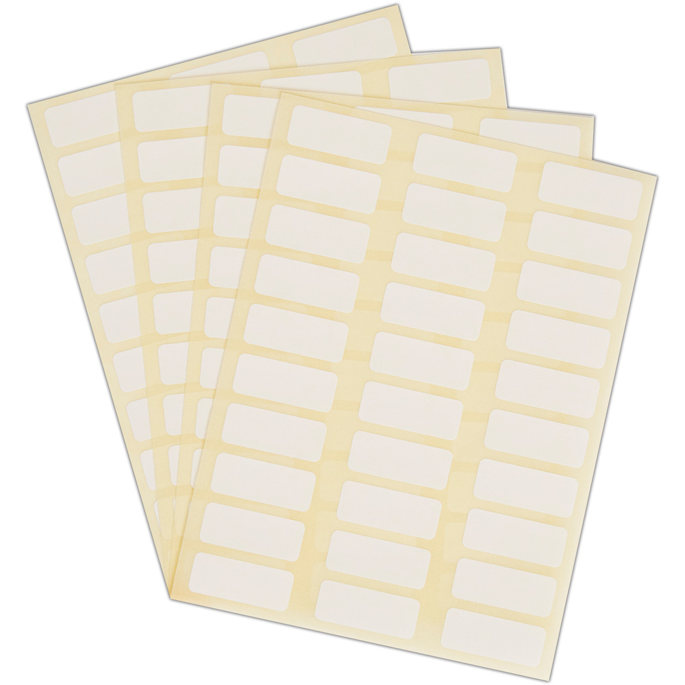Blick White Rectangular Self Adhesive Warehouse Label 12 x 30mm 1200 Pack Image 5