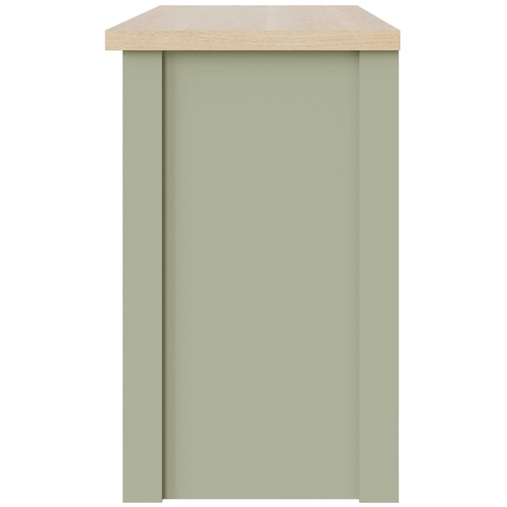 GFW Lancaster 2 Door Sage Green Shoe Cabinet Image 4