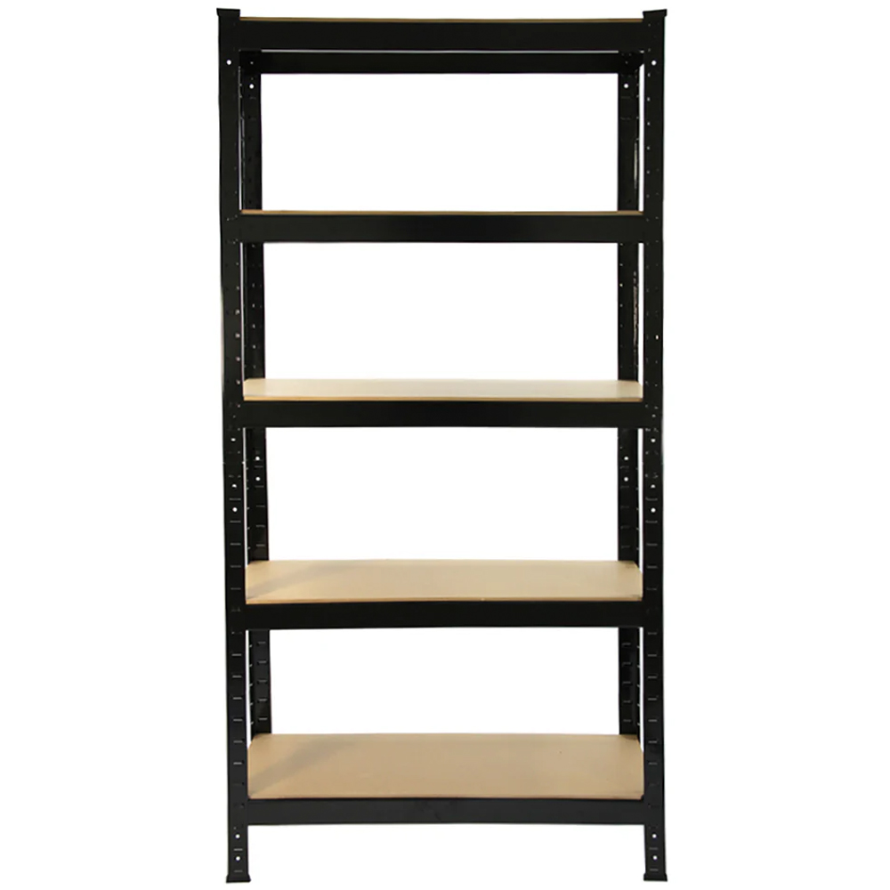 Monster Racking T-Rax Heavy Duty Black Shelving Unit 75cm 6 Pack Image 3