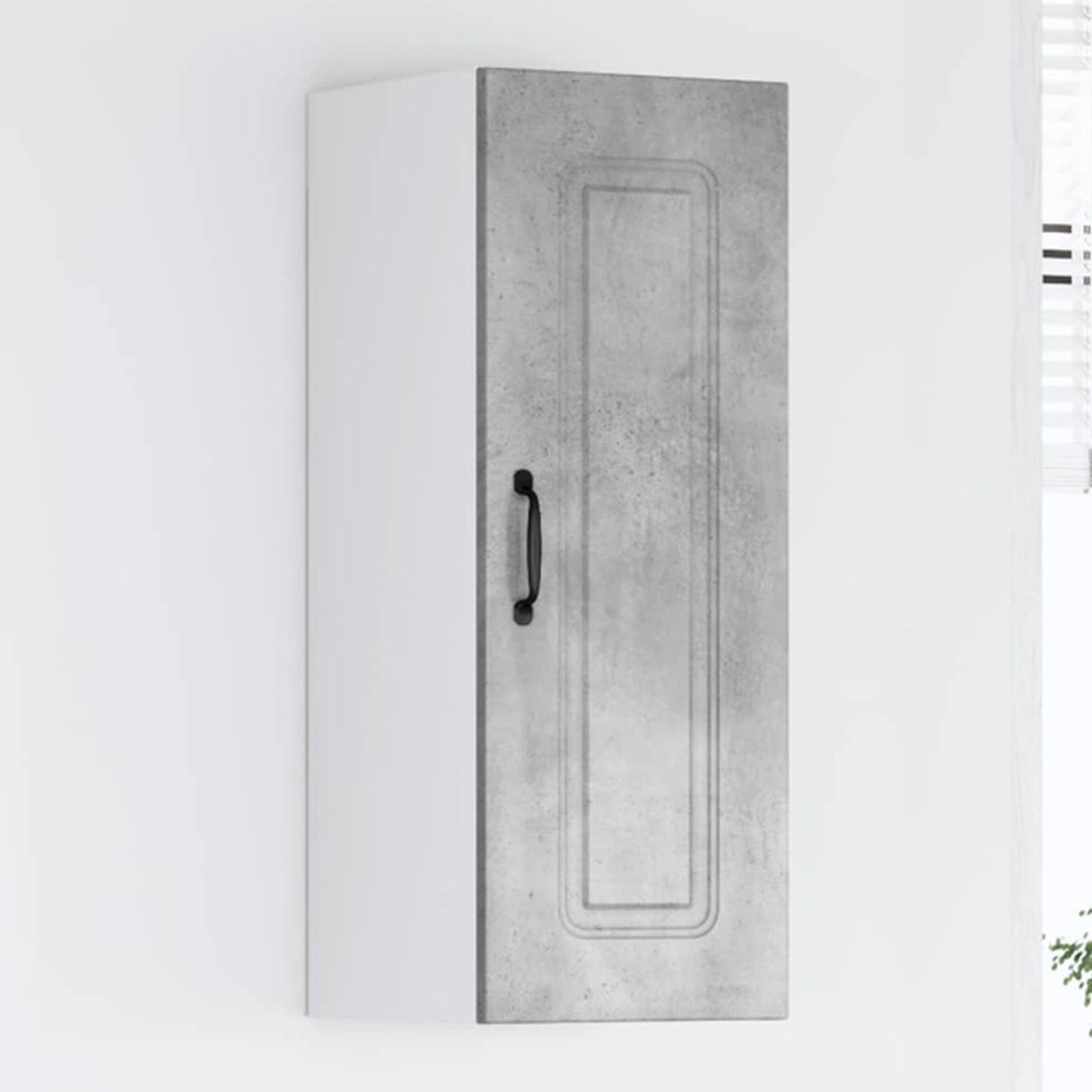 vidaXL Kalmar Single Door Concrete Grey Wall Kitchen Cabinet Image 1