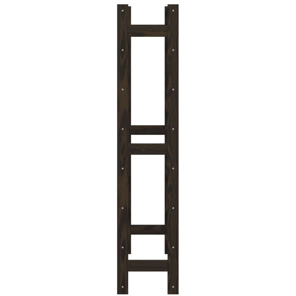 vidaXL 56 Bottle Black Freestanding Wine Rack Image 4