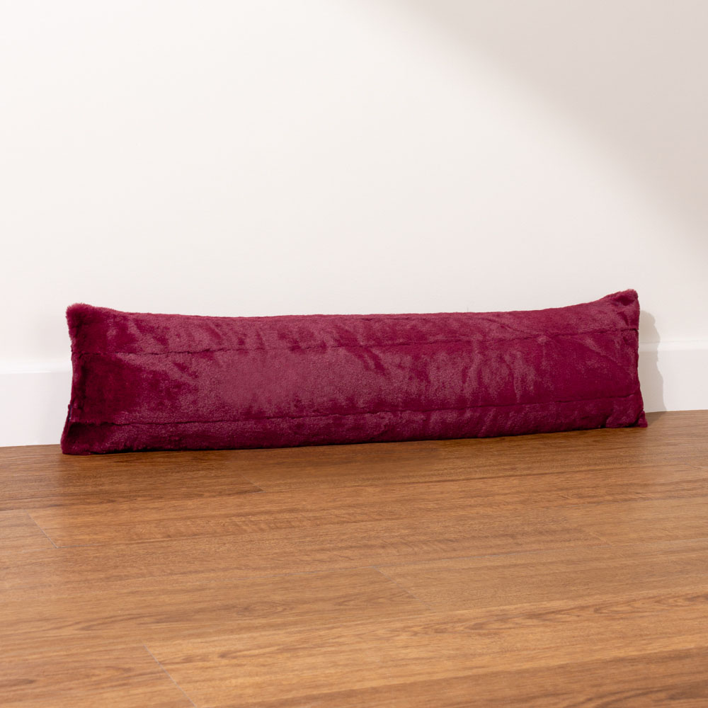 Paoletti Empress Ruby Faux Fur Draught Excluder Image 2