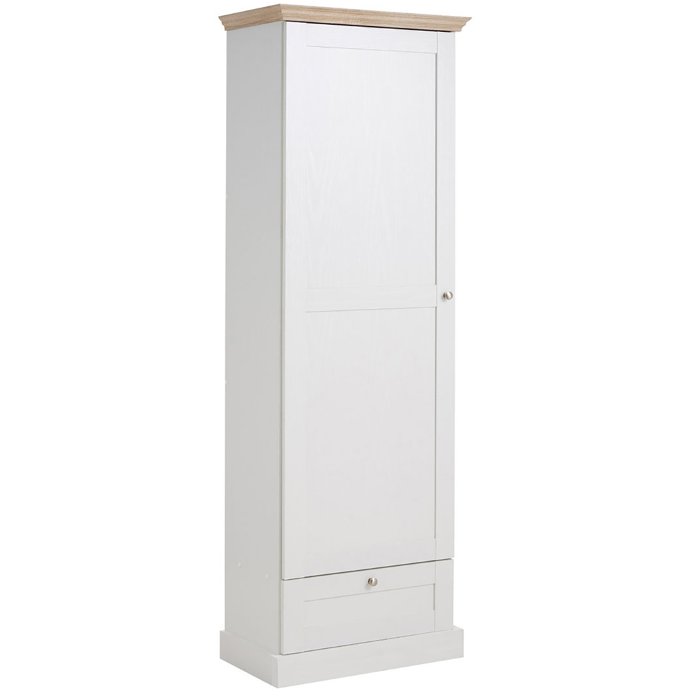 Loft24 Binz Single Door Single Drawer Oak Storage Cabinet Image 2
