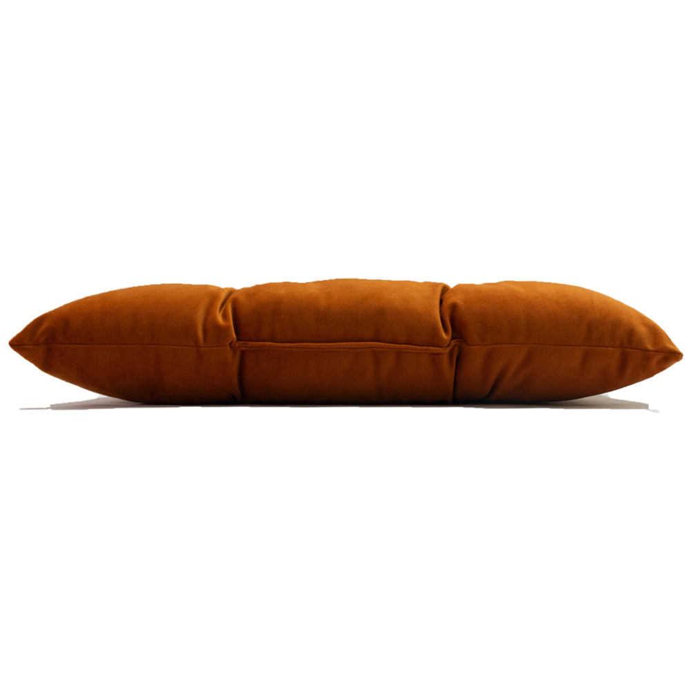 Paoletti Pineapple Rust Orange Velour Cushion Image 3