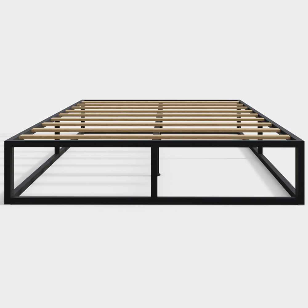 GFW Small Double Black Platform Bed Frame Image 5