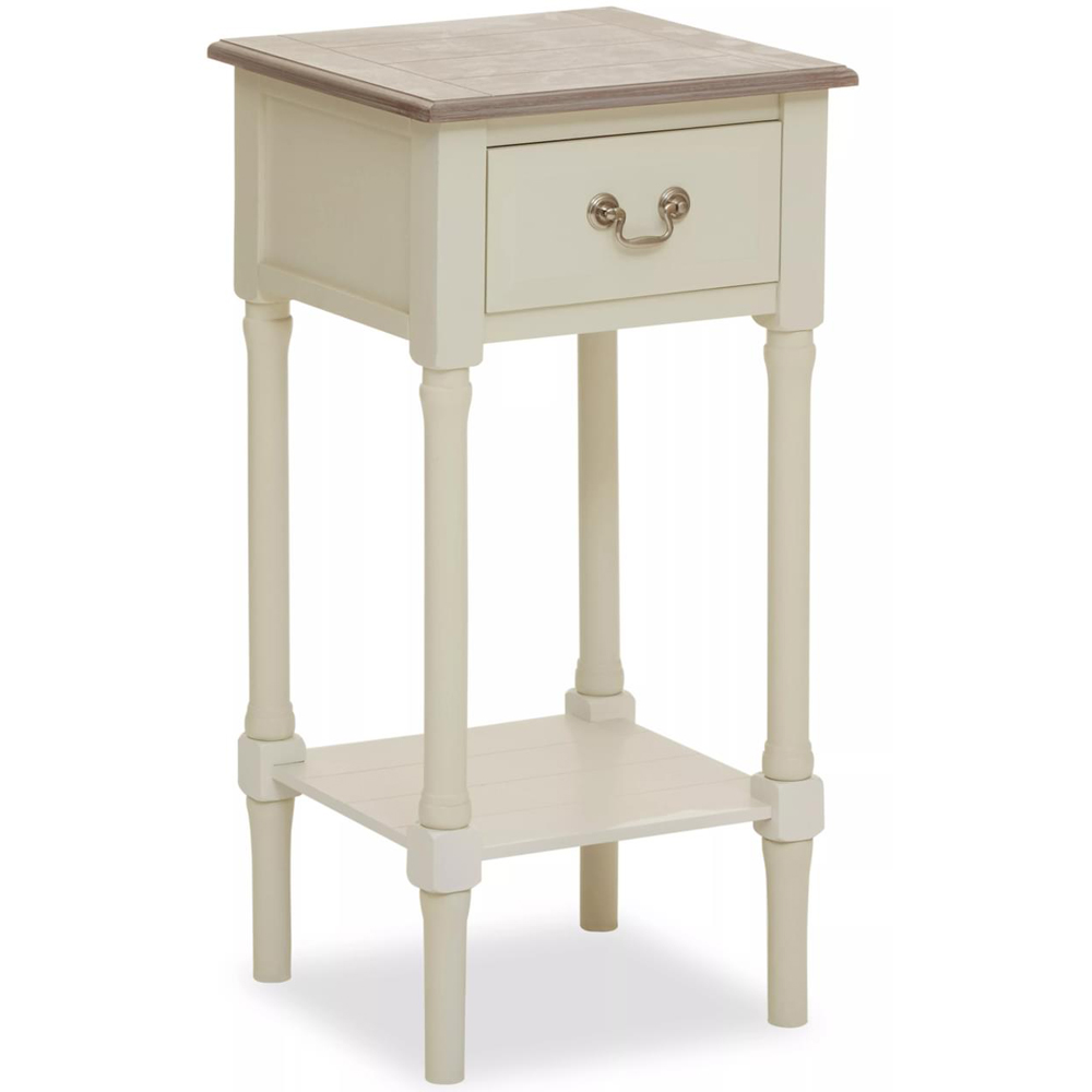 Premier Housewares Heritage Single Drawer Single Shelf Side Table Image 3