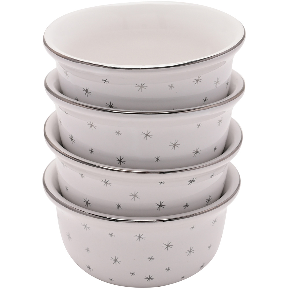 The Christmas Gift Co White Dipping Bowl Set 4 Piece Image 1