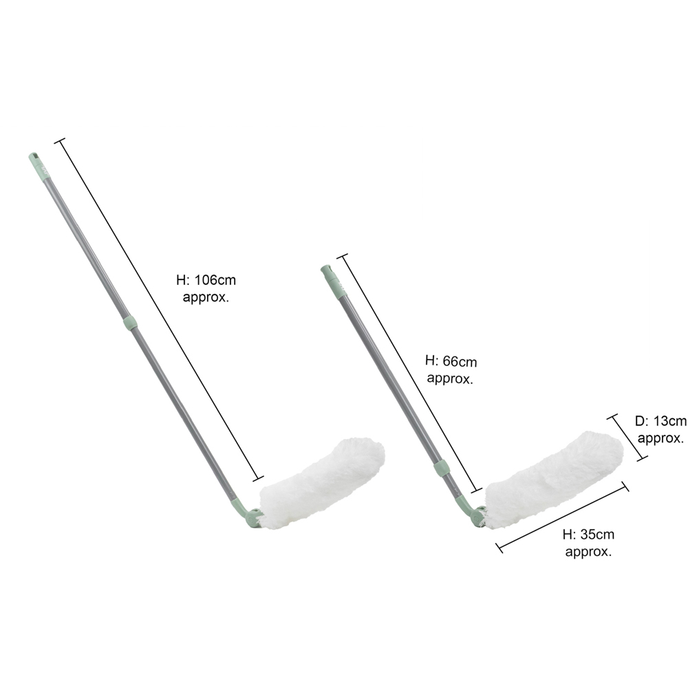 JVL Cleaning Green Extendable Multi-Angle Microfibre Duster Image 9