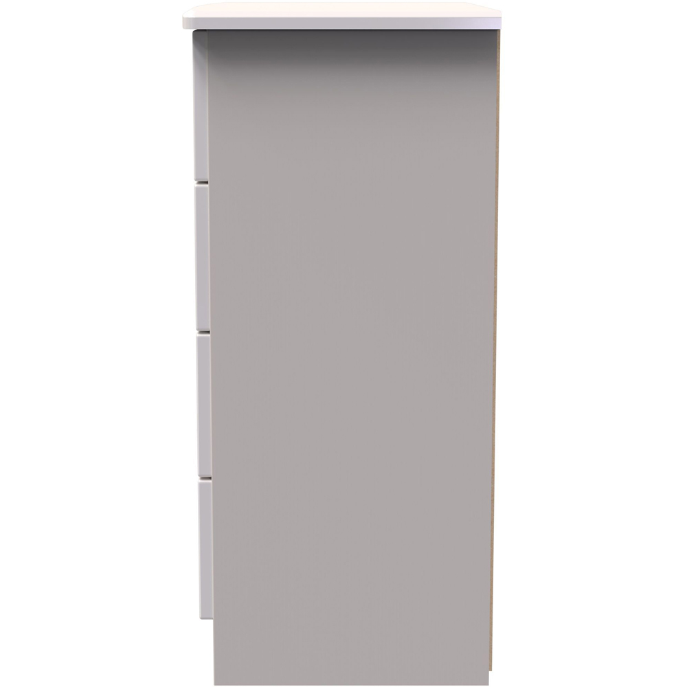 Crowndale Knightsbridge 4 Drawer Kashmir Gloss Chest of Drawers Ready Assembled Image 4