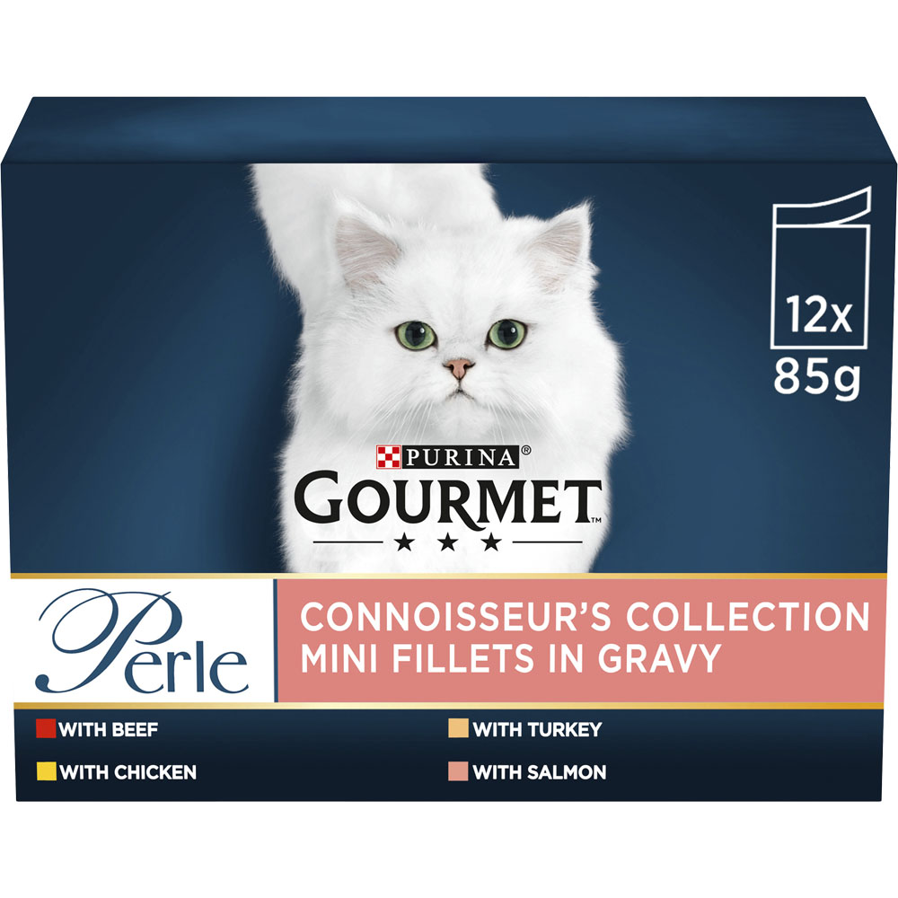 Gourmet Perle Connoisseurs Cat Food Mixed 12 x 85g Image 1
