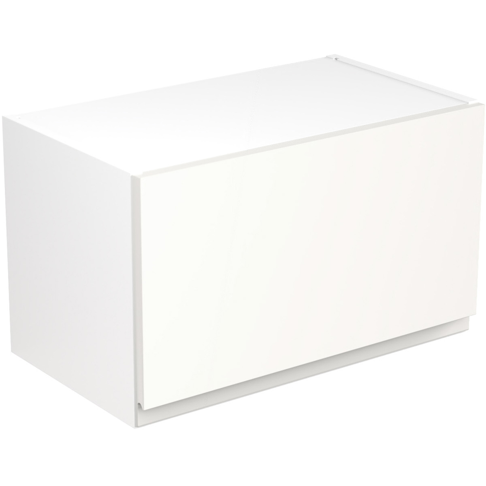 Kitchen Kit J-Pull Matt White Bridging Wall Kitchen Cabinet Flatpack 600mm Image 1