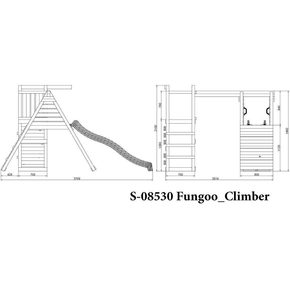 Shire Climber Kids Wooden Multi Play Set Equipment Image 5