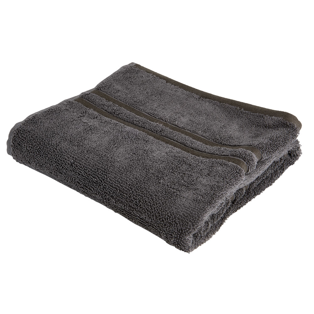 Wilko Best Charcoal Hand Towel Image 1