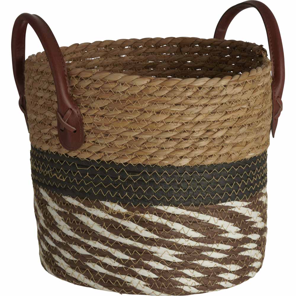 Wilko Rush Woven Basket Wilko