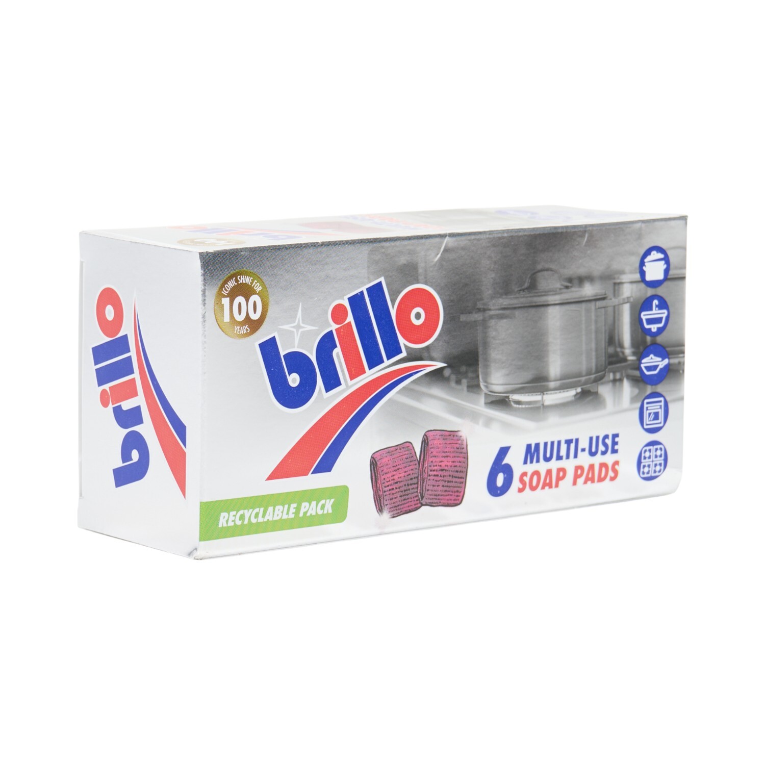 Pack of 6 Brillo Soap Pads Image 2