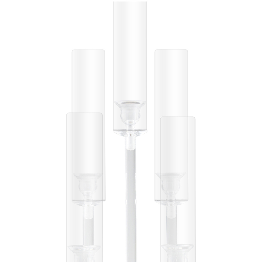 Living and Home 5-Arm Clear Acrylic Candle Holder 58cm Image 5