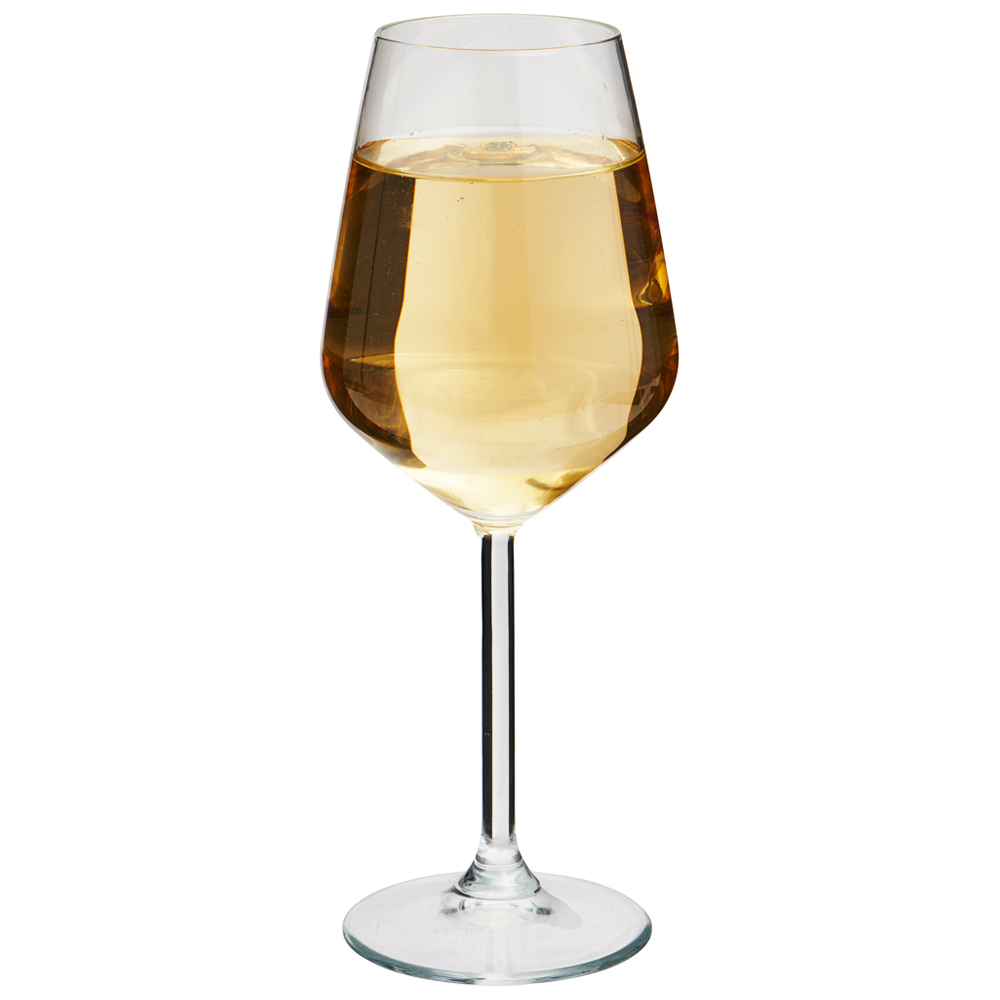 Wilko Curved White Wine Glass Image 5