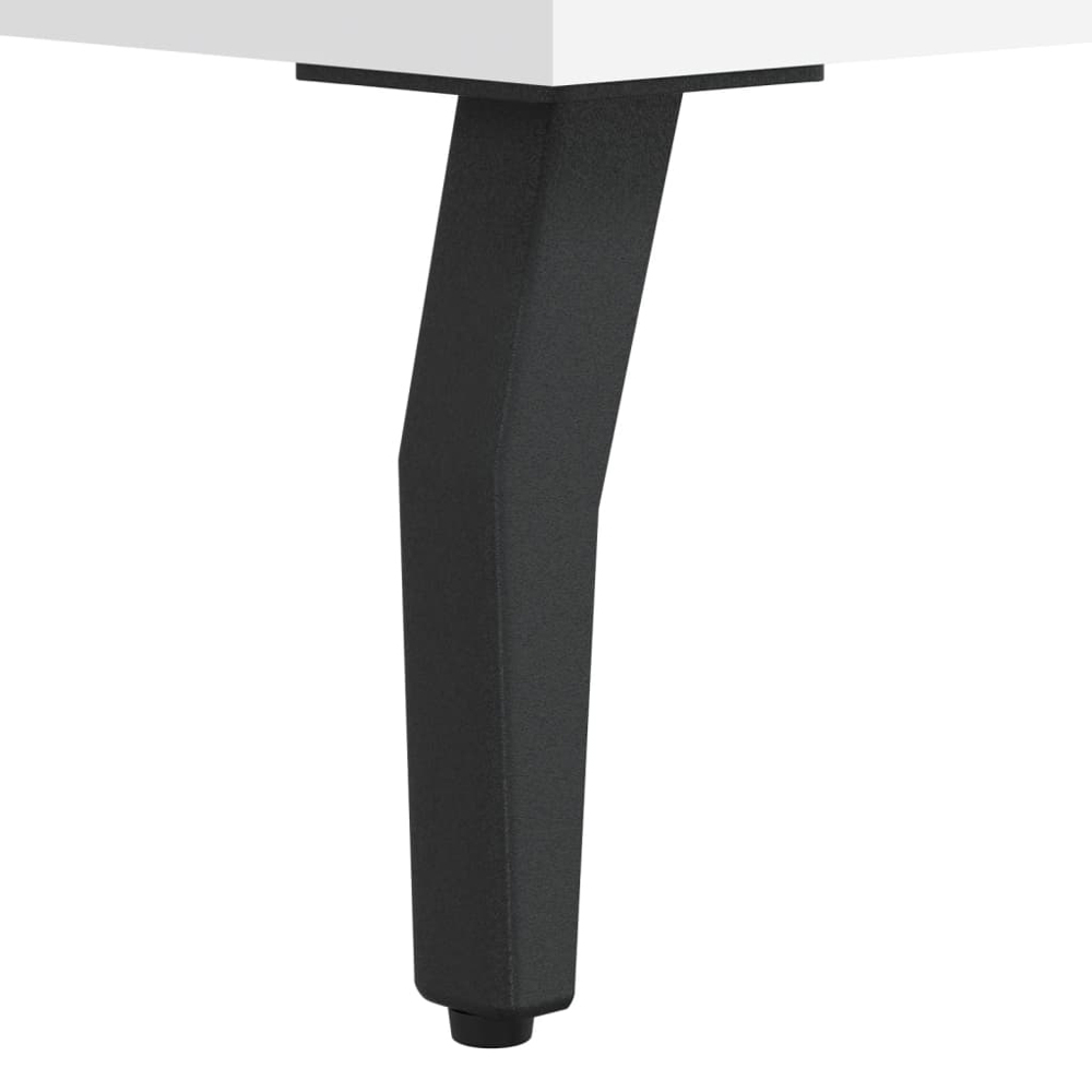 vidaXL 3 Shelf White Sideboard Image 7