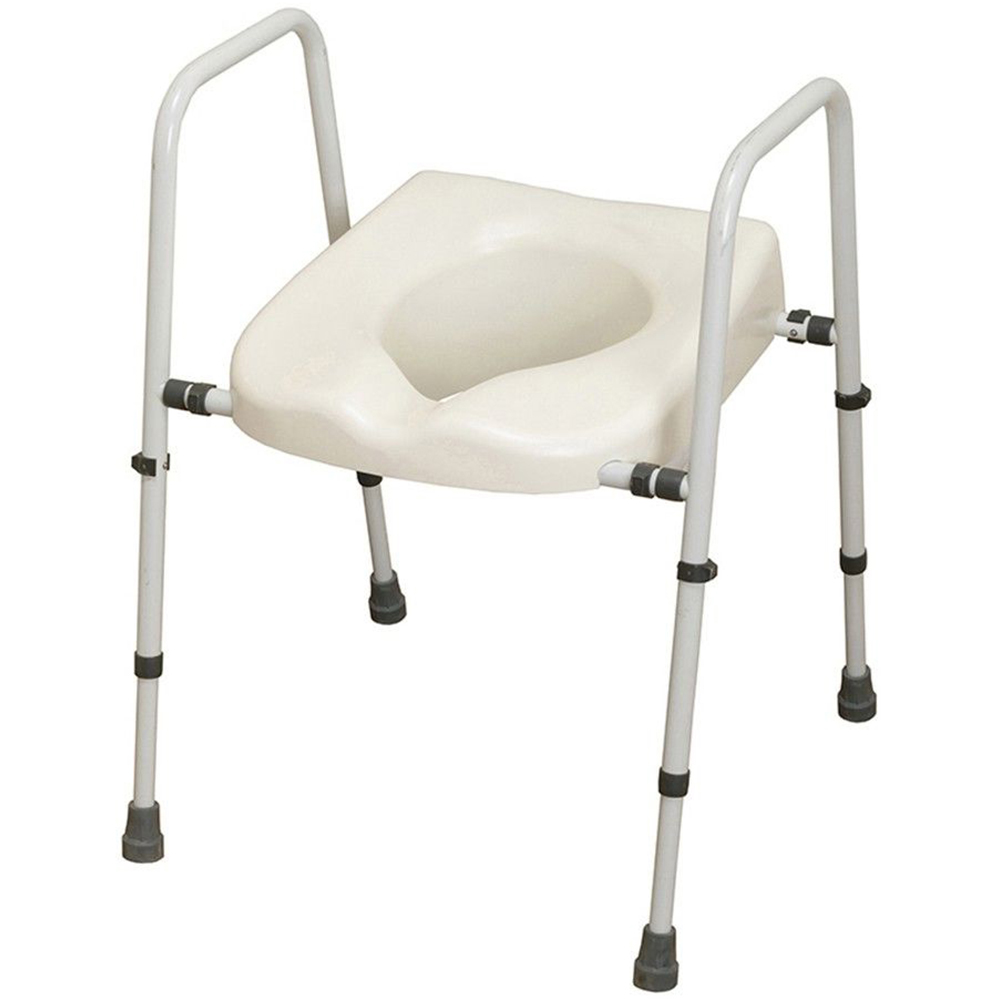 NRS Healthcare Mowbray Lite Adjustable Toilet Frame with Seat Image 1