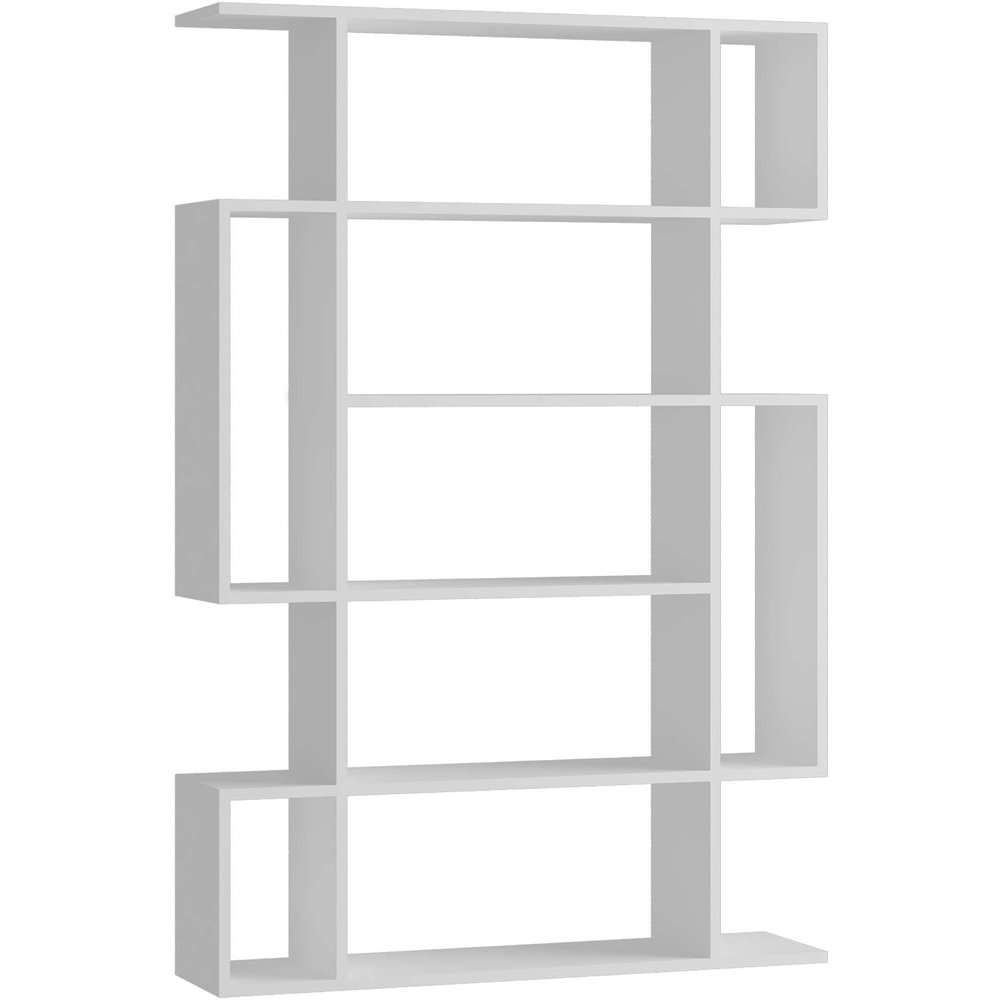 Decortie Mito White Tall Bookcase Image 2
