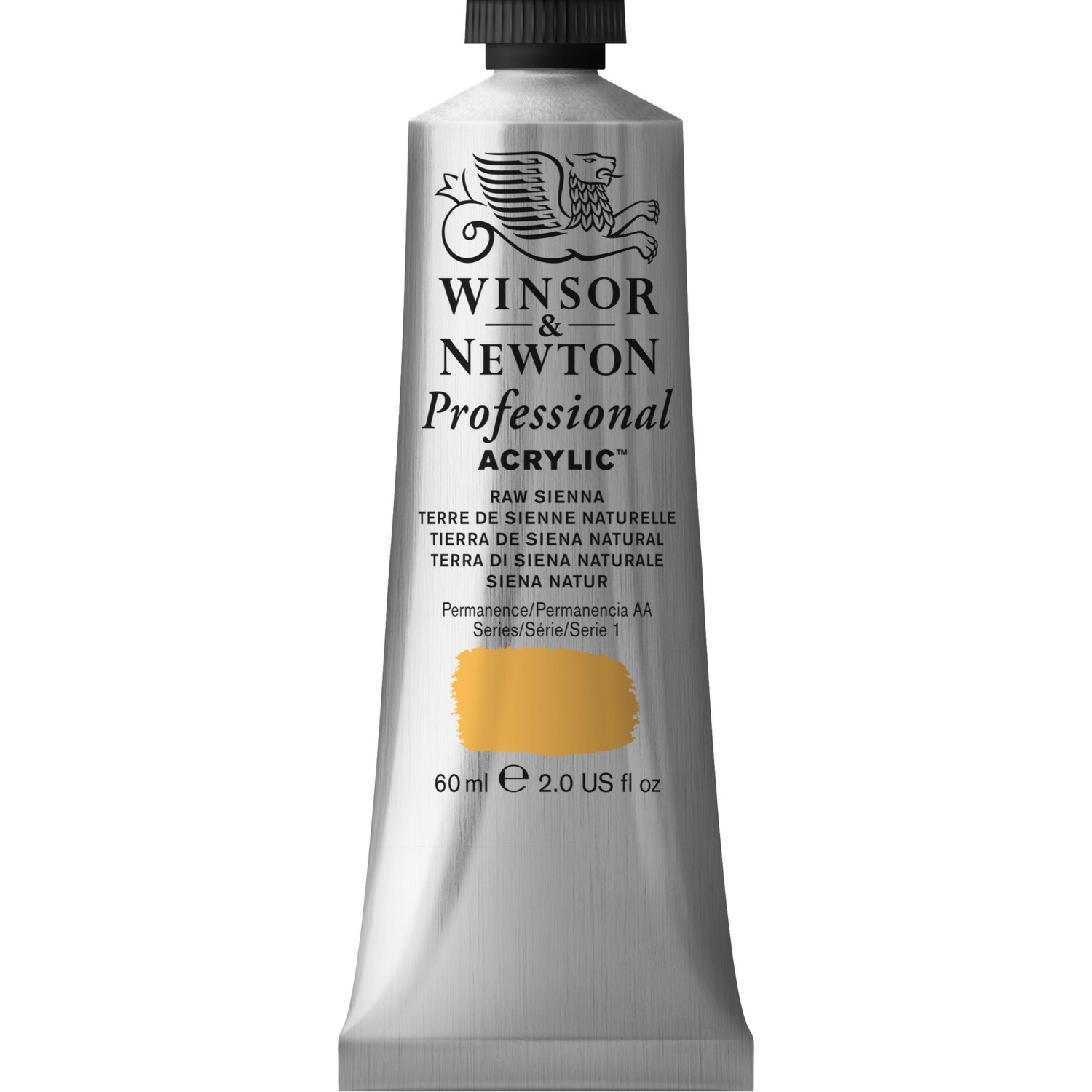 Winsor and Newton 60ml Professional Acrylic Paint - Raw Sienna Image 1