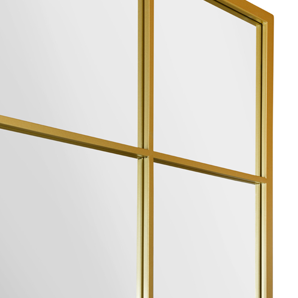 MirrorOutlet The Genestra Gold Modern Window Garden Wall Mirror 174 x 110cm Image 5