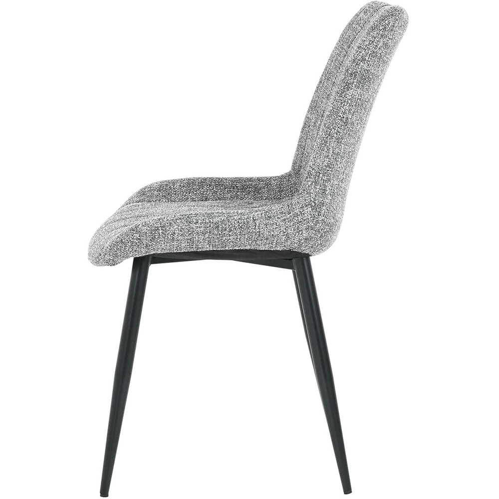 Marcellini Set of 2 Grey and Black Dining Chair Image 4