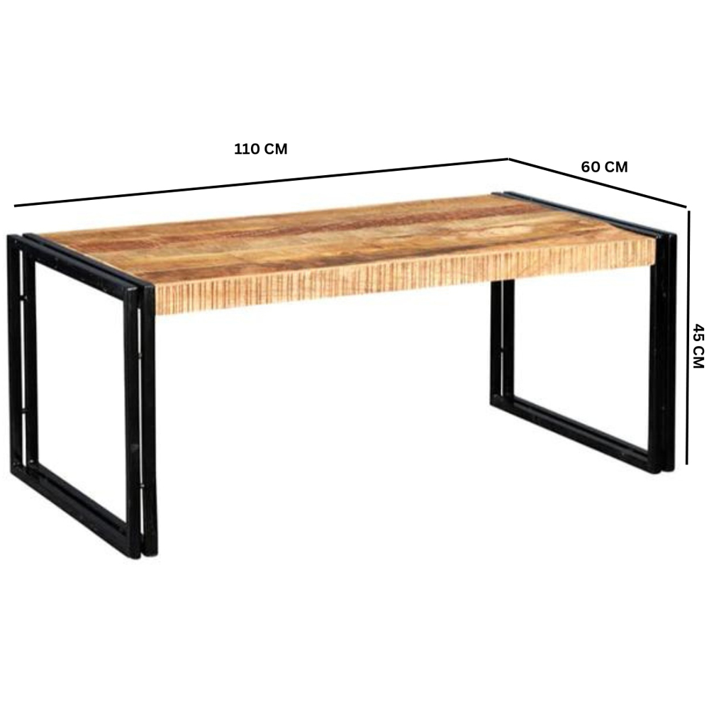 Brooklyn Carnaby Industrial Large Coffee Table Image 4