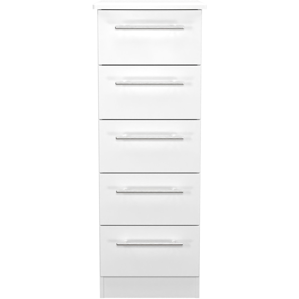 Crowndale Sherwood 5 Drawer Porcelain Matt Chest of Drawers Image 2
