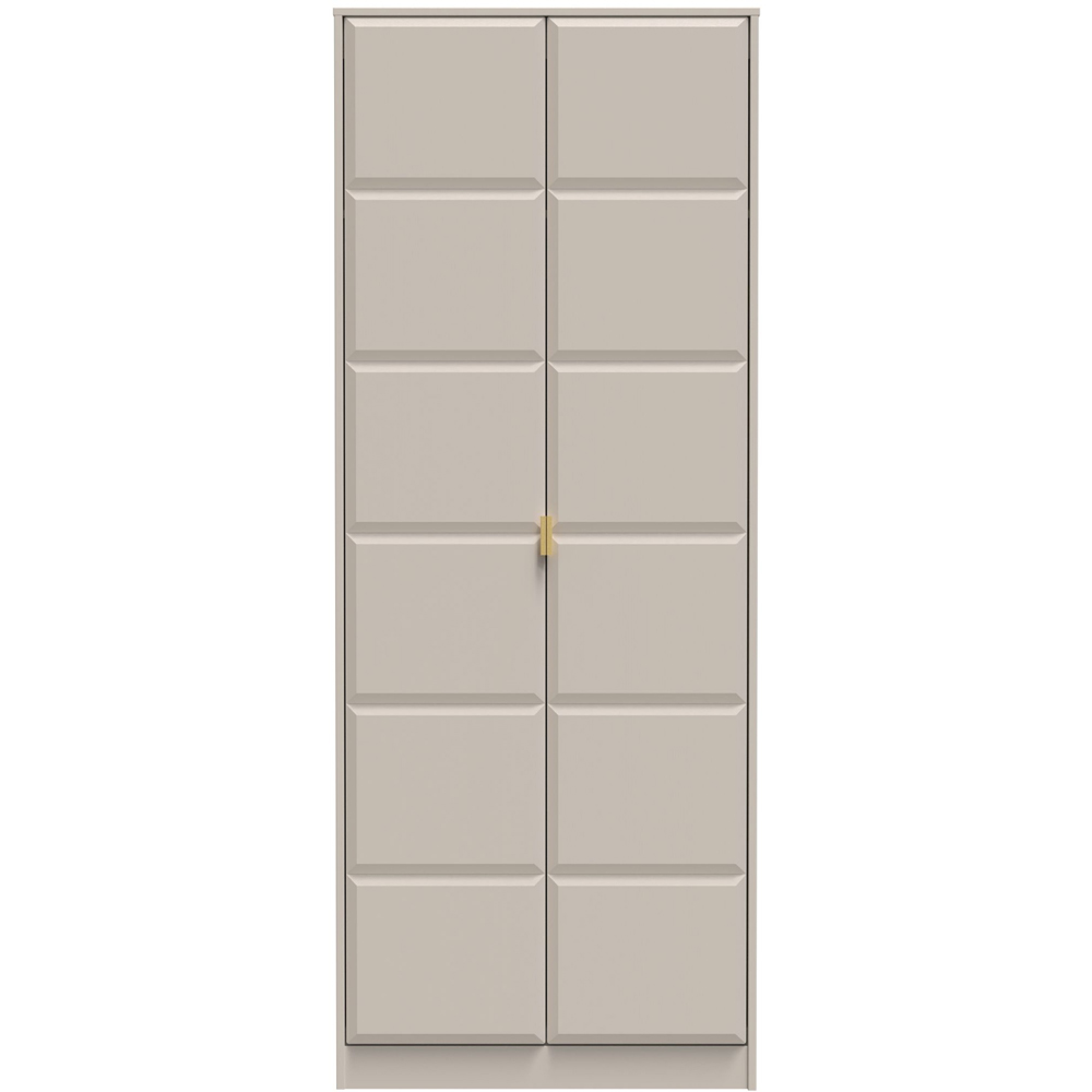 Crowndale Cube 2 Door Matt Kashmir Wardrobe Ready Assembled Image 3