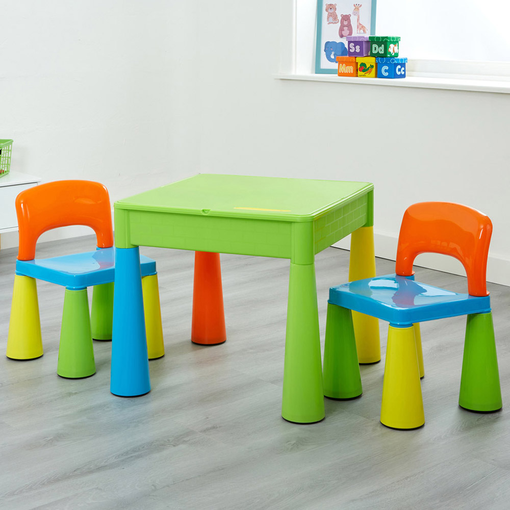 Liberty House Toys Multi-Colour Kids 5-in-1 Activity Table and Chairs Image 1
