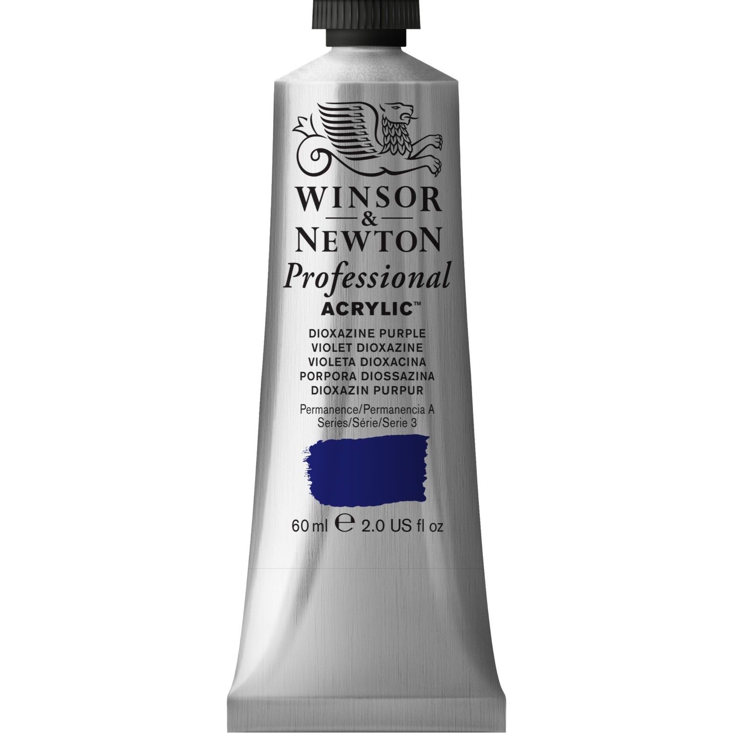 Winsor and Newton 60ml Professional Acrylic Paint - Dioxazine Purple Image 1