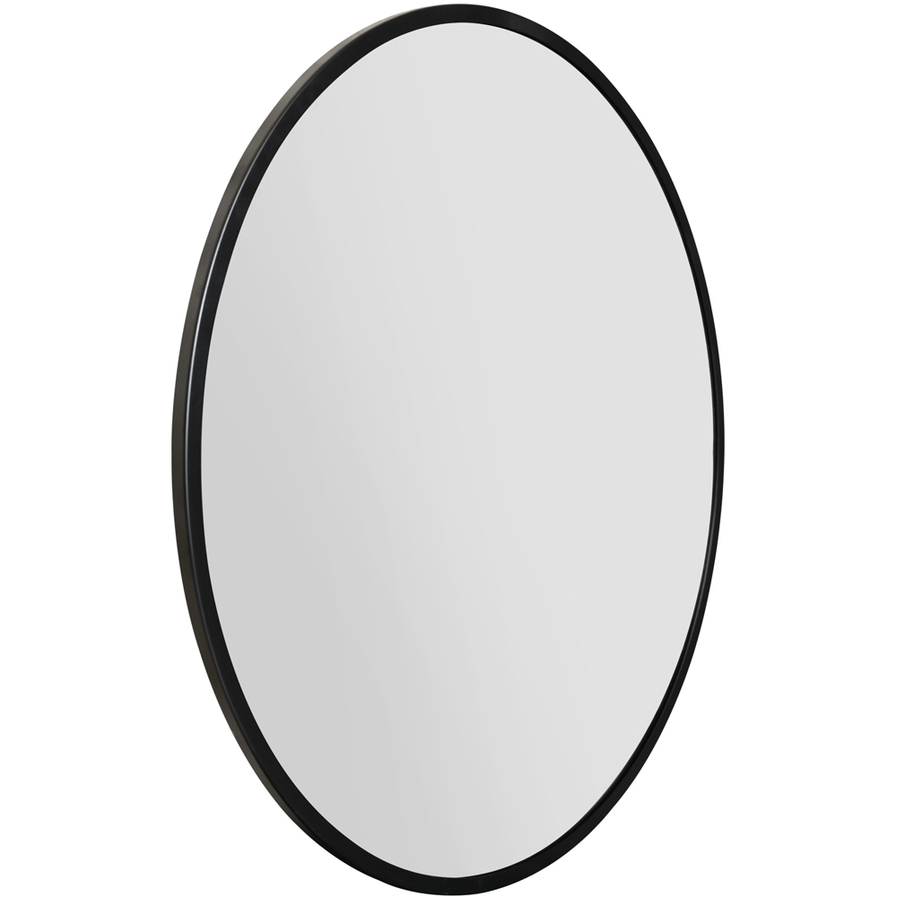 The Fenestra Black Metal Wall Mirror 80 x 80cm Image 3