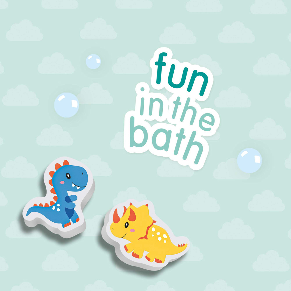 SES Creative Tiny Talents 15-Piece Foam Bath Dinos Toy Set Image 4