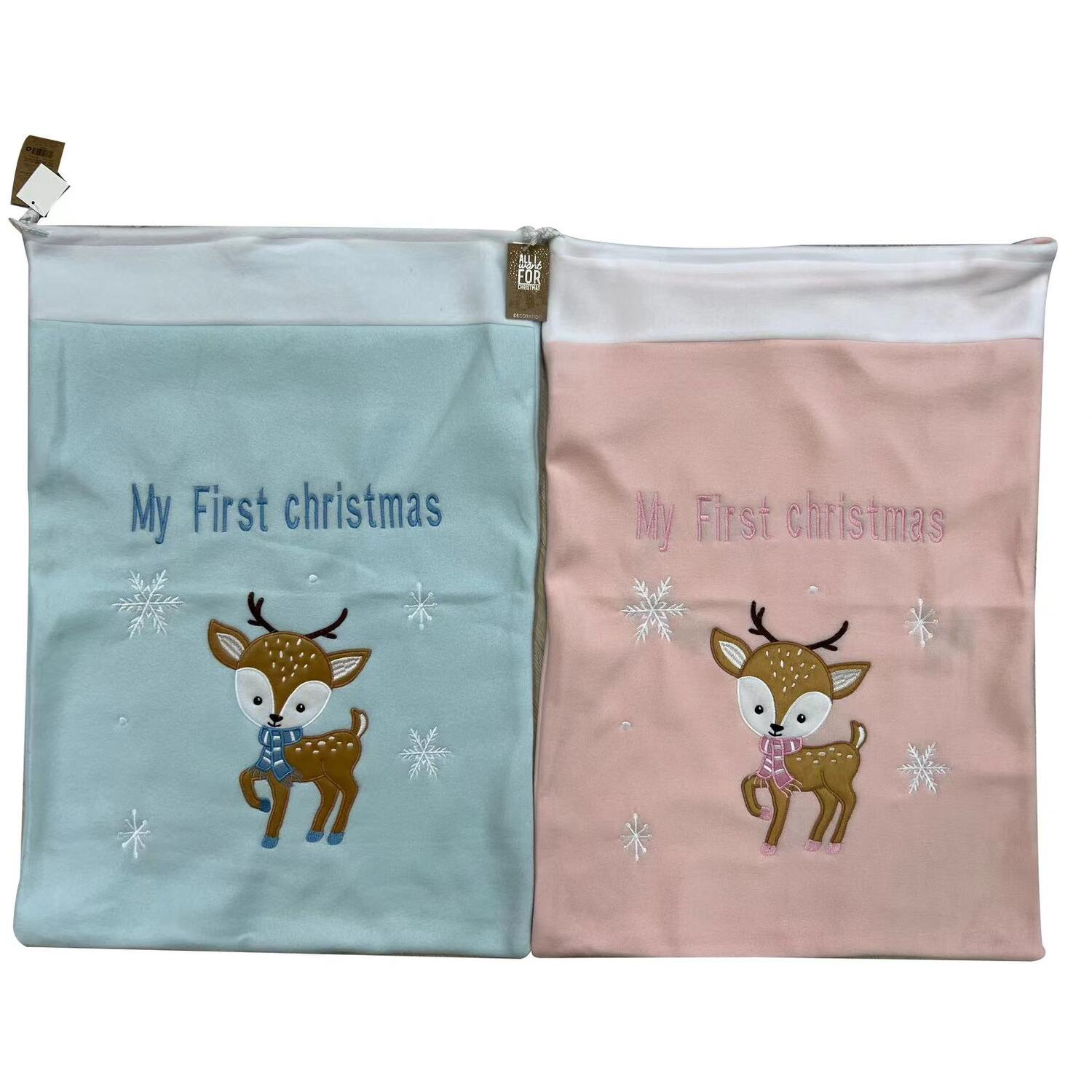 Baby's 1st Christmas Deer Sack Image