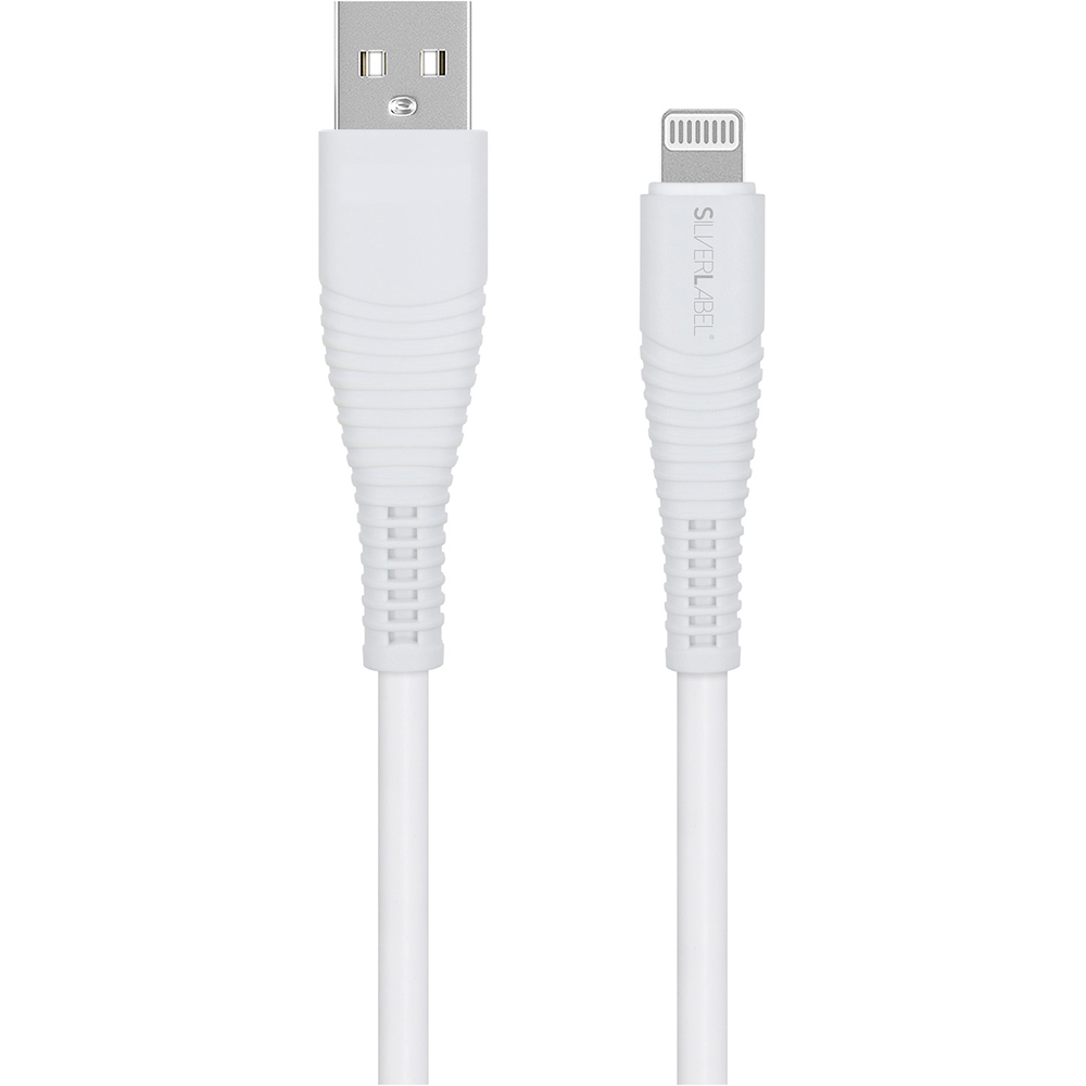 SilverLabel White Mains Charger and Lightning Cable Bundle Image 3