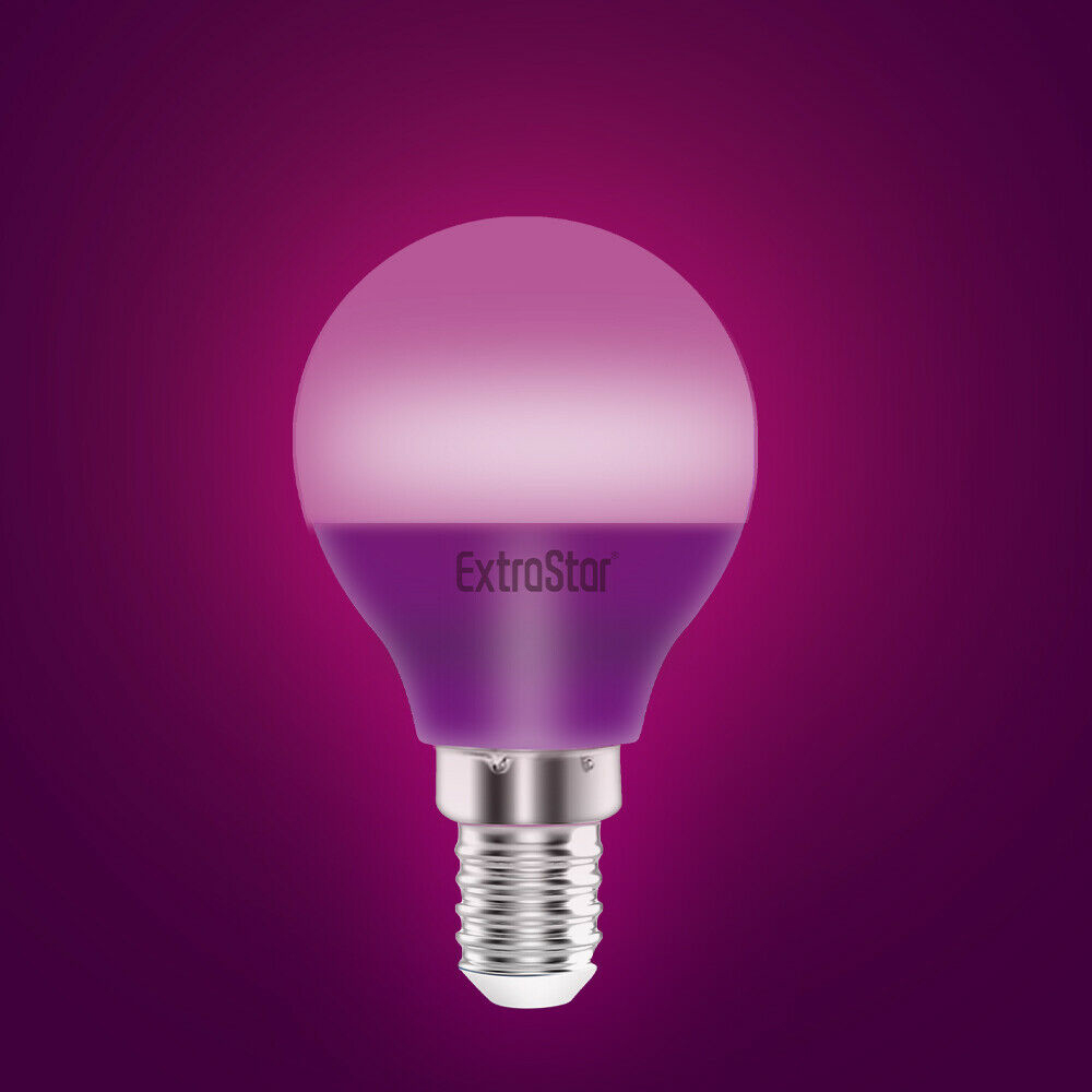 ExtraStar E14 4W Purple Golf Ball LED Light Bulb Image 2