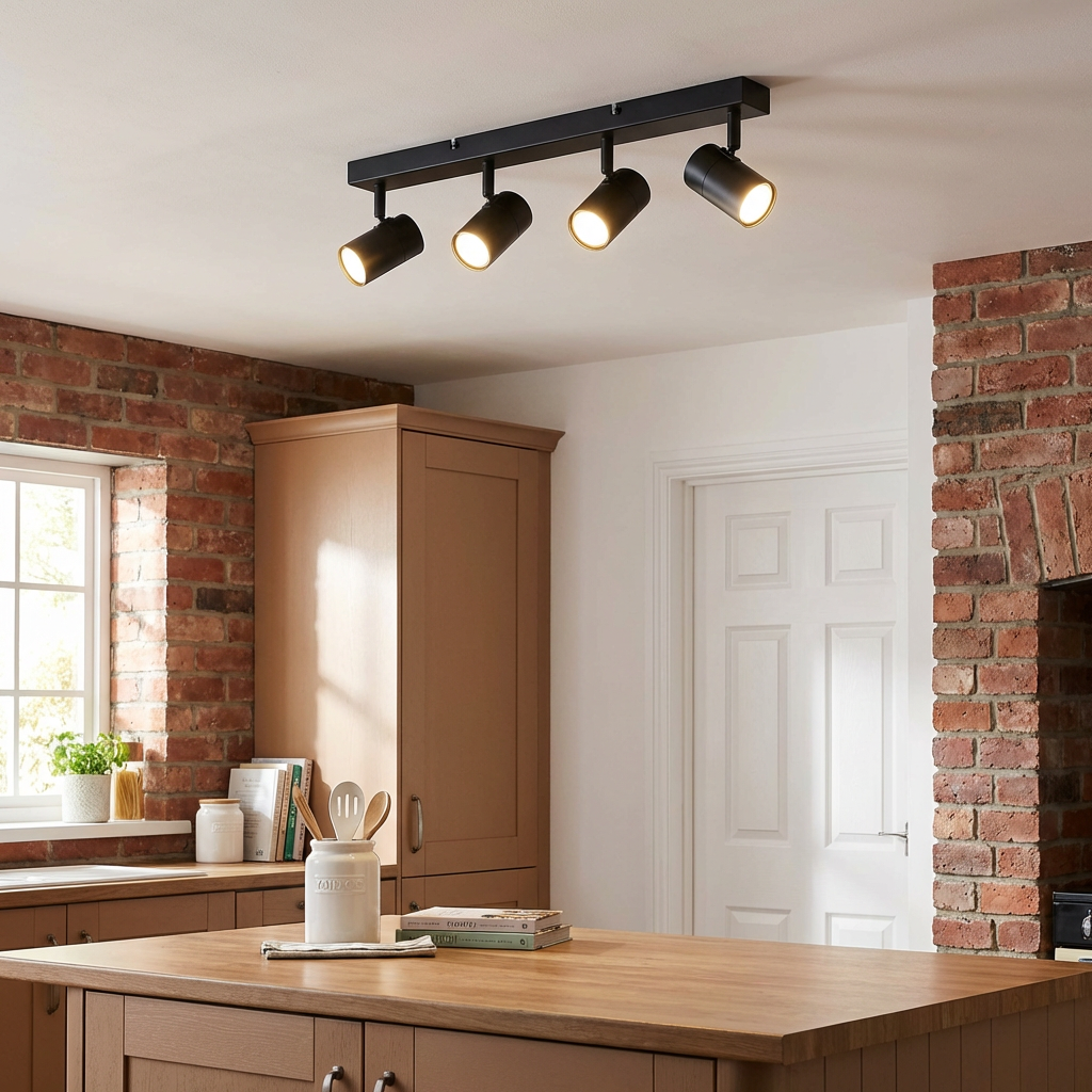 Spotlight Ceiling Fitting Black Image 5