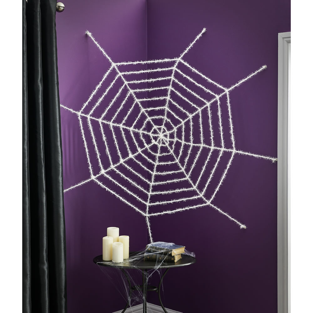 Wilko Halloween Shimmering Web Decoration 6ft Image 1