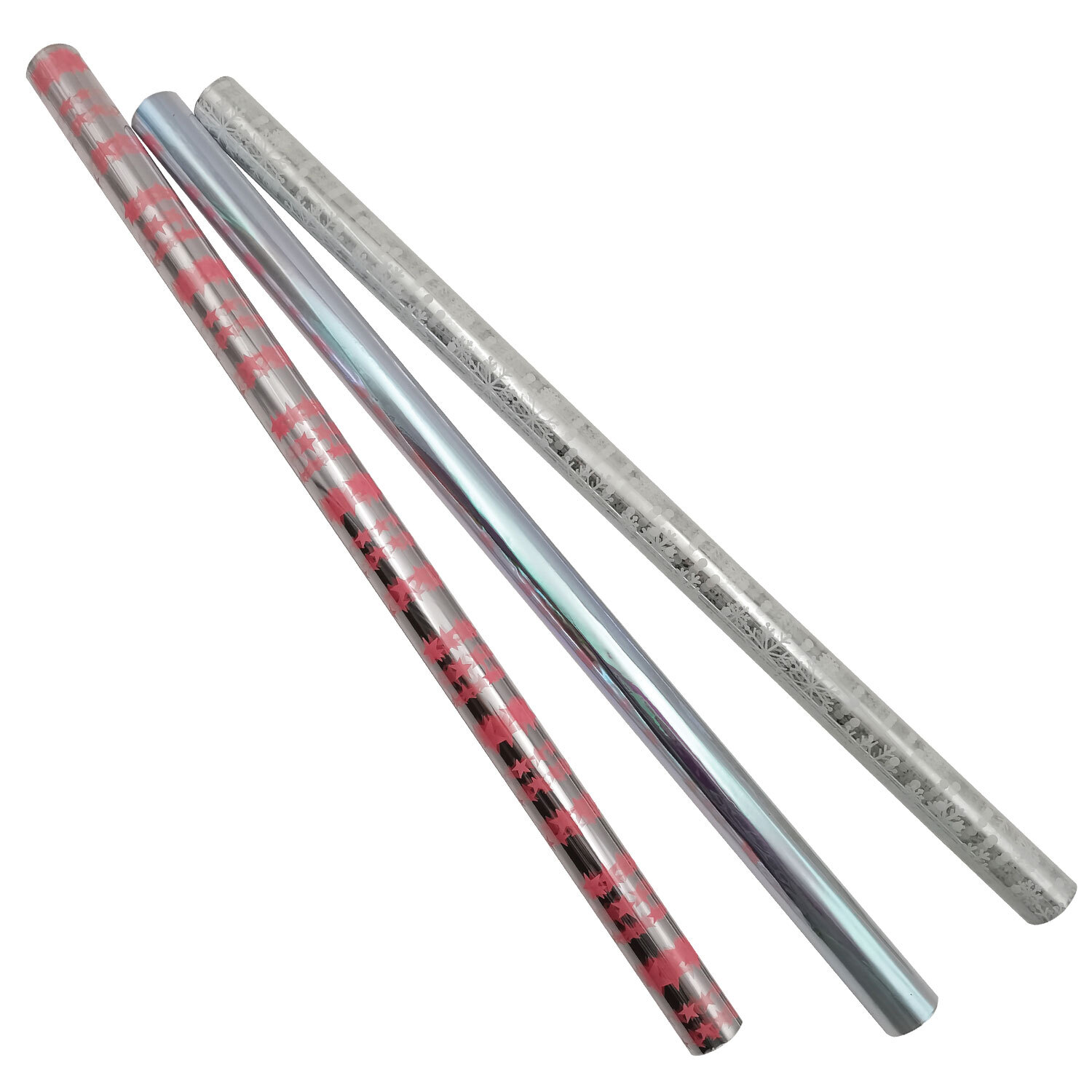 Pack of 3 Pink Christmas Cellophane Image 2