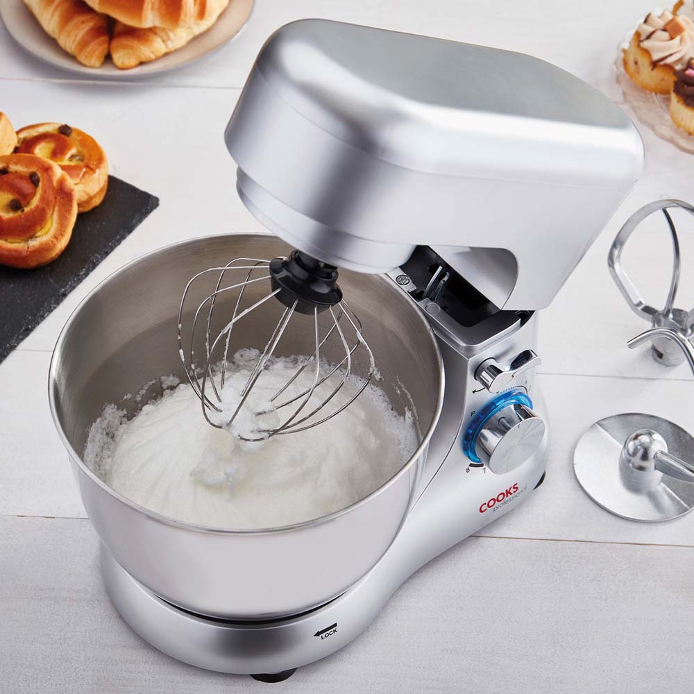 Cooks Professional G3137 Silver 1000W Stand Mixer Image 9